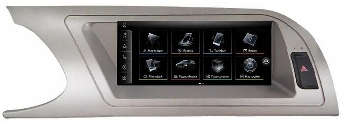 Магнитола для Audi A4 B8 2007-2015 без джойстика MMI - FarCar AU3007 монитор 8.8" на Android 14, Быстрая, CarPlay, 4G SIM-слот