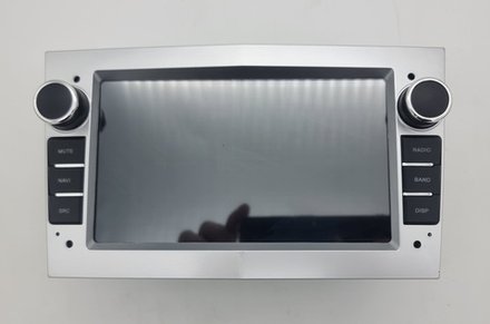Магнитола для Opel Astra H, Antara, Corsa, Vectra, Zafira B (вниз, серебро) - Kuberg KP-7132S-S10 (кнопки, крутилки) Android 12, ТОП процессор, 4/64Гб, CarPlay, SIM-слот