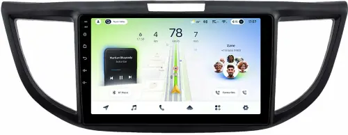 Магнитола для Honda CR-V 4 2012-2016 (большая рамка 9) - Teyes CC4L монитор 9" IPS на Android 14, Snapdragon 662, CarPlay, 4G SIM-слот