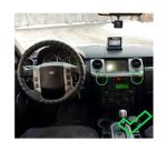 Комплект рамки с разъёмами 9"+can Land Rover Discovery 3 2007-2009 (острые углы)серебро