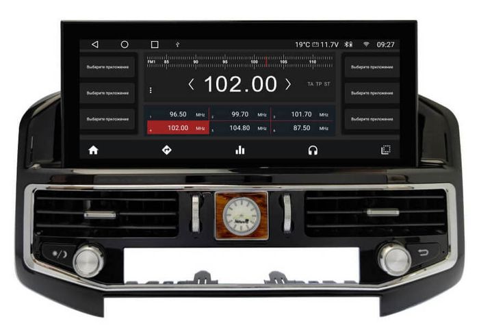 Магнитола для Toyota Land Cruiser 200 2015-2021 (без JBL) - Kuberg KP-T1202 монитор 12.3" на Android 10, 6ГБ+128ГБ, 4G SIM-слот