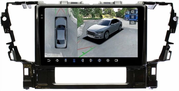 Магнитола для Toyota Alphard 30, Vellfire 2015-2023 (менее 10 динамиков, любой руль) - FarCar BX10-360-7155L монитор 10.36" 2K QLED на Android 13, 6Гб+128Гб, CarPlay, 4G SIM-слот, 4 камеры в комплекте