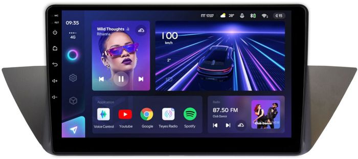 Магнитола для BMW X1 E84 2009-2014 CIC - Teyes CC3 монитор 10" QLED на Android 10, ТОП процессор, 4Гб+32Гб, CarPlay, 4G SIM-слот