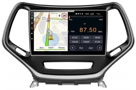 Магнитола для Jeep Cherokee 2014+ - Parafar PF999FHD на Android 13, 8-ядер, 2Гб+32Гб, CarPlay, 4G SIM-слот