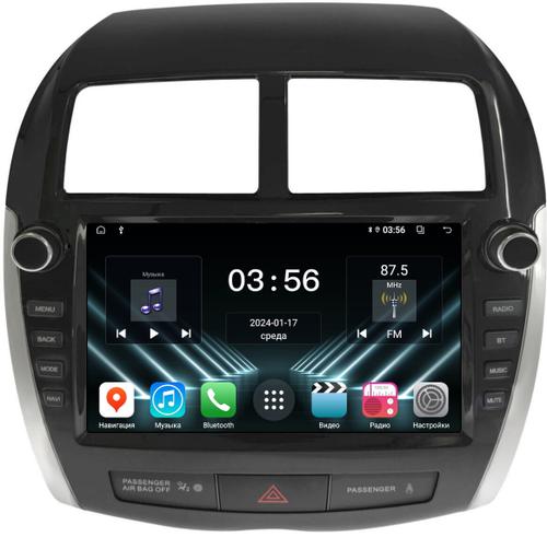 Магнитола для Mitsubishi ASX 2010-2016, Peugeot 4008, Citroen C4 Aircross (рамка с крутилками и кнопками) - FarCar DX9-7064K9 монитор 9.5" IPS на Android 13, 4+64Гб, CarPlay