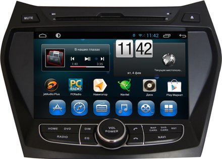 Магнитола для Hyundai Santa Fe 2012-2018 - Kuberg KR-8022-S10 Android 10, ТОП Процессор, 4ГБ-64ГБ, SIM-слот