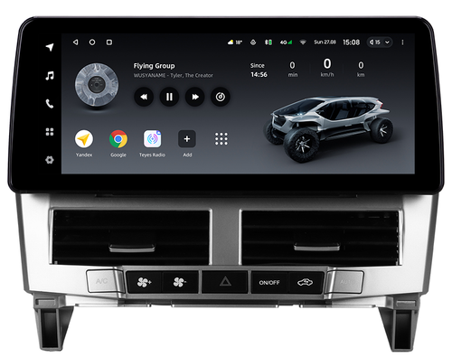Магнитола для Lexus RX 2003-2009, Toyota Harrier 2 2003-2013 XU30 (монохром) - Teyes LUX ONE монитор 12.3" 2K QLED на Android 10, CarPlay, 4G SIM-слот, 6/128ГБ