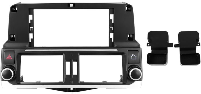 Магнитола для Toyota Land Cruiser Prado 150 2009-2013 (ШГУ 7", рамка LUX) - Teyes LUX ONE ROUND монитор 12.3" 2K QLED на Android 10, CarPlay, 4G SIM-слот