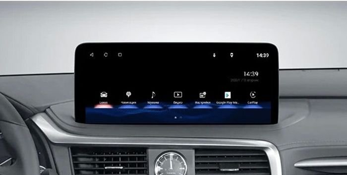 Магнитола для Lexus RX300, RX350, RX450h 2019-2022 (чёрная, без 360) - Kuberg MRW-3905 монитор 12.3" на Android 11, Быстрая, Carplay, 4G SIM-слот