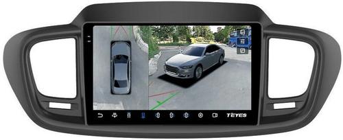 Магнитола для KIA Sorento Prime UM 2015-2020 (рамка большая) - Teyes CC3-2K-360 на Android 10, 2K QLED, 6Гб+128Гб, CarPlay, 4G SIM-слот, 4 камеры в комплекте