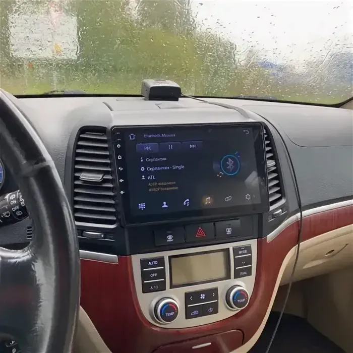 Магнитола для Hyundai Santa Fe 2006-2012 - Kuberg OL-9717 QLed, Android 13, TS20, CarPlay, SIM-слот