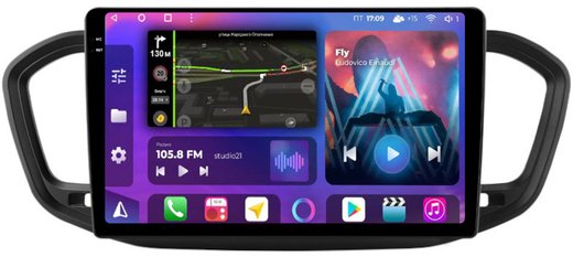 Магнитола для Lada Vesta NG 2023+ (ШГУ) - FarCar BM10-7289B10 монитор 10.36" QLED на Android 14, TS10, 4+32Гб, CarPlay, 4G SIM-слот