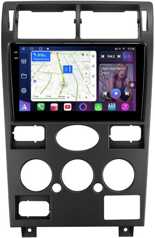 Магнитола для Ford Mondeo 3 2000-2006 (кондиционер) - FarCar GX9-1572F1 монитор 9.5" 2K QLED на Android 14, TS20, 6+128Гб, CarPlay, 4G SIM-слот