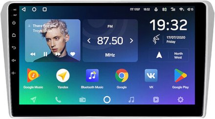 Магнитола для Toyota Avensis T250 2003-2009 (рамка серебро) - Teyes CC2 PLUS на Android 10, ТОП процессор, 4Гб+64Гб, 4G SIM-слот