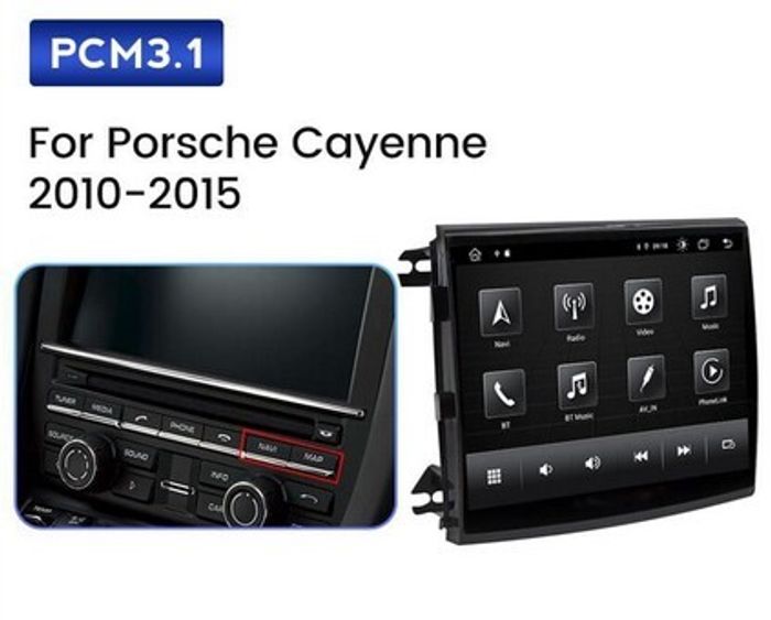 Магнитола для Porsche Cayenne 958 2010-2016 - Parafar PF955M4/64 монитор 8.4" на Android 11, SIM-слот
