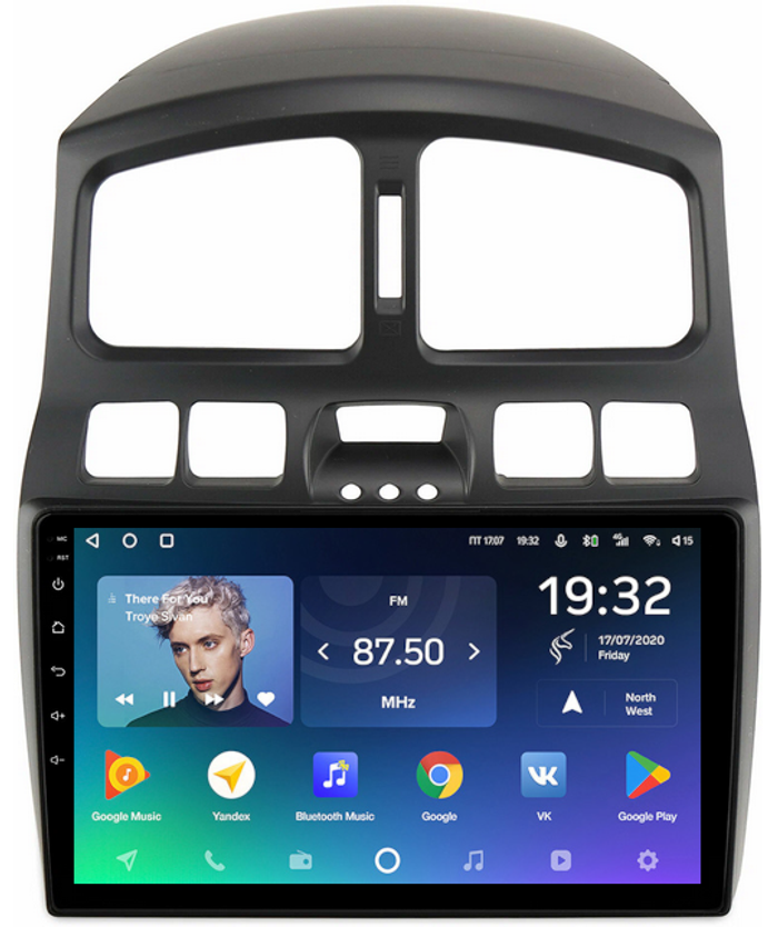 Магнитола для Hyundai Santa Fe 2000-2013 - Teyes CC2 PLUS Android 10, ТОП процессор, 4-64, SIM-слот