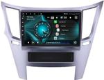 Магнитола для Subaru Legacy 5, Outback 4 2009-2014 (левый руль, рамка серебро) - Vaycar VA71-0061 на Android 13, Быстрая, 4G SIM-слот