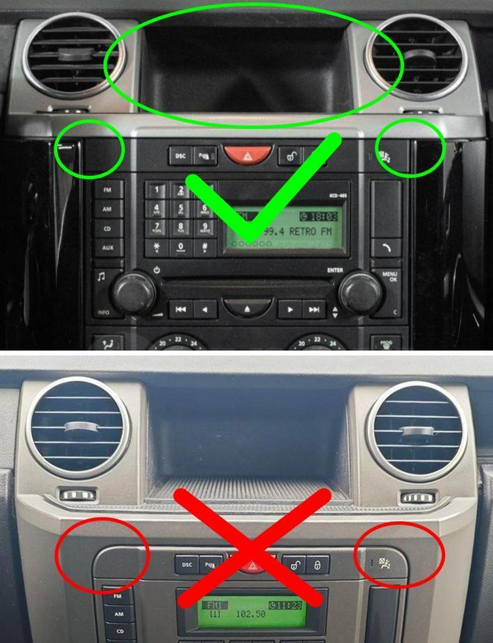 Магнитола для Land Rover Discovery 3 2005-2009 (прямые углы) - Teyes CC4L монитор 9" IPS на Android 14, Snapdragon 662, CarPlay, 4G SIM-слот