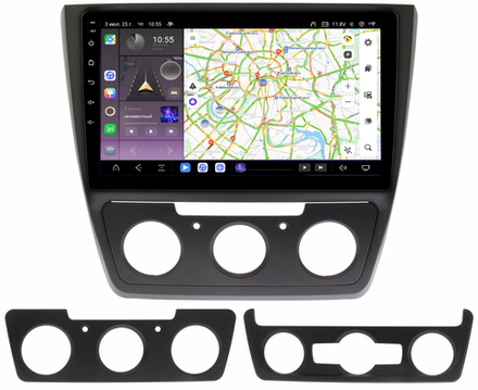 Магнитола для Skoda Yeti 2009-2018 - Kuberg QLed, Android 13, TS20, CarPlay, SIM-слот