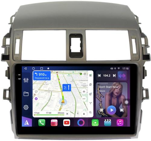 Магнитола для Toyota Corolla 150 2006-2013 (рамка тип 2) - FarCar BM063-2M монитор 9.5" QLED на Android 14, TS10, 4+32Гб, CarPlay, 4G SIM-слот
