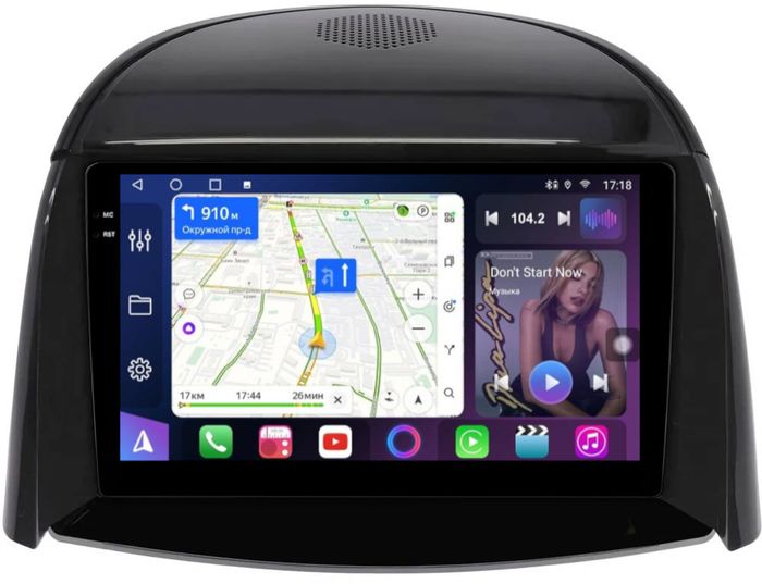 Магнитола для Renault Koleos 1 2008-2016 - FarCar 329M монитор 9.5" QLED на Android 14, TS18, CarPlay, 4G SIM-слот