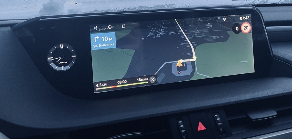 Магнитола для Lexus ES 2018-2021 (тач-пад) - Carsys LES-M2 монитор 12.3" на Android 10, Carplay, 4G SIM-слот, 8/128ГБ