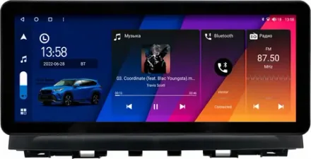Магнитола для Mazda 6 GJ 2012-2014 - Canbox H-Line 0570 монитор 12.3" QLED в стиле Audi на Android 10, ТОП-процессор, CarPlay, 4G SIM-слот