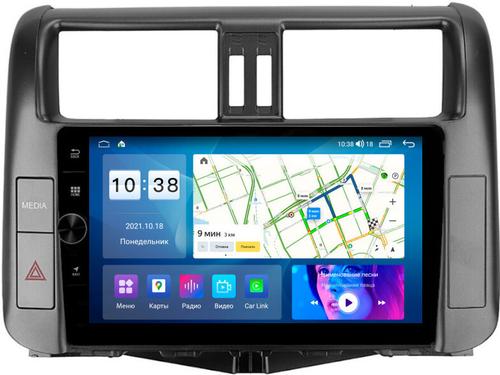 Магнитола для Toyota Land Cruiser Prado 150 2009-2013 (взамен 7" навигации) - Parafar PF065LUX4LHDAV на Android 12, ТОП процессор, 3Гб+32Гб, CarPlay, 4G SIM-слот