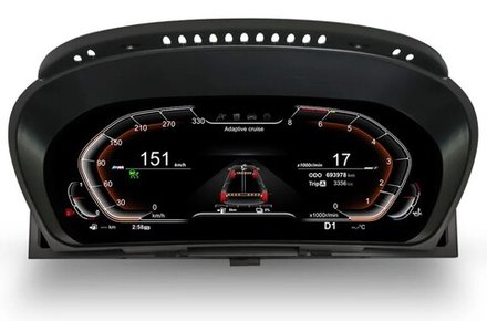 Электронная панель приборов BMW X5 E70 2007-2013 - 1295 с LCD / ЖК 12.3" экраном QLED