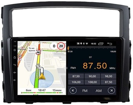 Магнитола для Mitsubishi Pajero 4 2006-2022 - Parafar PF458FHD на Android 13, 8-ядер, 2Гб+32Гб, CarPlay, 4G SIM-слот