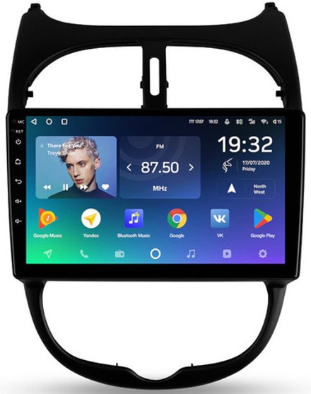 Магнитола для Peugeot 206 1998-2012 - Teyes CC2 PLUS Android 10, ТОП процессор, 4-64, SIM-слот