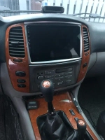 Магнитола для Toyota Land Cruiser 100, Lexus LX470 2002-2007 (климат на цветном экране) - Canbox 10-1181 Android 10, 8-ядер, SIM-слот