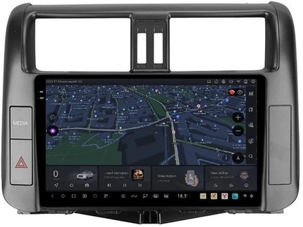 Магнитола для Toyota Land Cruiser Prado 150 2009-2013 (взамен 7" навигации) - Kuberg EW-9613-2 QLed+2K, Android 13, UIS7870 (DUDU7), CarPlay, SIM-слот
