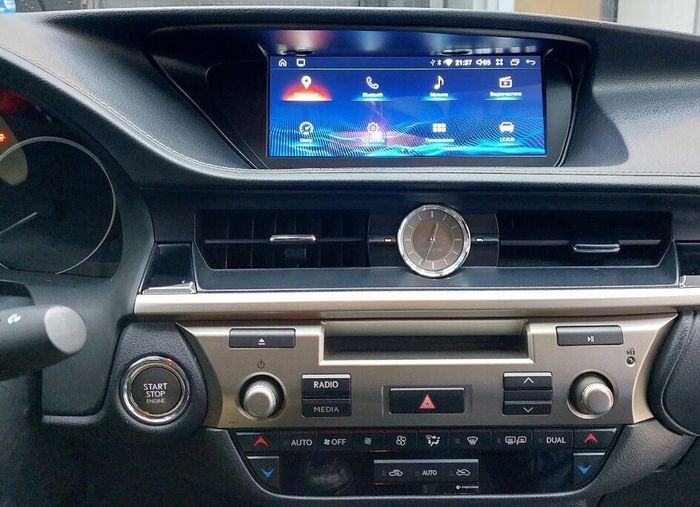Магнитола для Lexus ES200, ES250, ES300h, ES350 2012-2018 (джойстик-мышь) - RDL-LEX-ES-High монитор 10.25" на Android 13, Быстрая, CarPlay, 4G SIM-слот