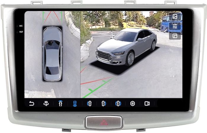 Магнитола для Haval H6 2014+ - FarCar BX10-360-9504 монитор 10.36" 2K QLED на Android 13, Быстрая, CarPlay, 4G SIM-слот, 4 камеры в комплекте