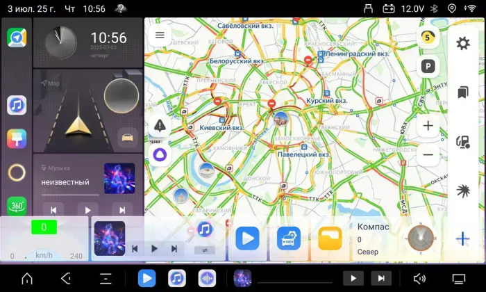 Магнитола для Hyundai Sonata 2017-2019 (LF) - Kuberg OL-9775 (кнопки и крутилки) Android 13, TS20, 6+128Гб, CarPlay, 4G SIM-слот
