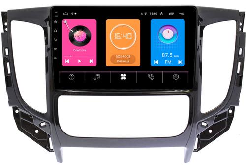 Магнитола для Mitsubishi L200 2015-2019 (климат), Pajero Sport 3 2016-2023 (МКПП), FIAT Fullback -  GT9-637 на Android 10, 2ГБ-16ГБ