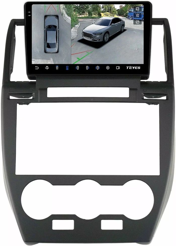 Магнитола для Land Rover Freelander 2 2007-2012 (монохром) - Teyes CC3-2K-360 на Android 10, 2K QLED, 6Гб+128Гб, CarPlay, 4G SIM-слот, 4 камеры в комплекте