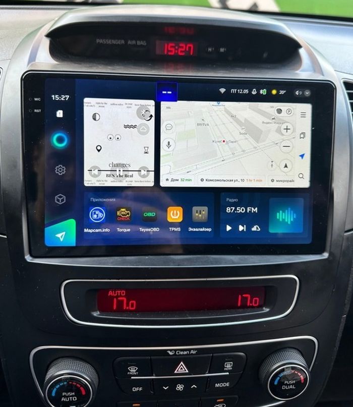 Магнитола для KIA Sorento 2 XM 2012-2020 (отдельный экран климата, штатная КЗВ) - Teyes CC3-2K монитор 9.5" 2K QLED на Android 10, ТОП процессор, CarPlay, 4G SIM-слот