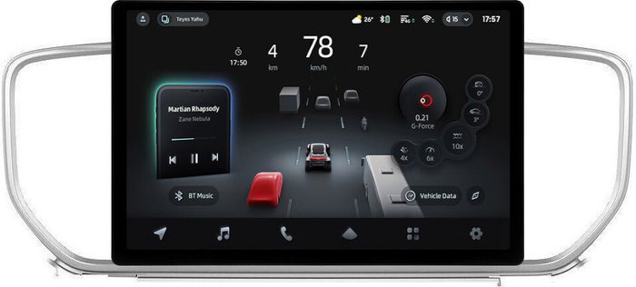 Магнитола для KIA Sportage 4 2016-2018 - Teyes CC4-PRO монитор 13" 2K QLED на Android 13, Snapdragon 778G, ИИ, CarPlay, DSP, 4G SIM-слот