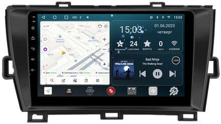Магнитола для Toyota Prius 30 2009-2016 (левый руль) - Redpower 189 Android 10, ТОП процессор, 6Гб+128Гб, CarPlay, SIM-слот