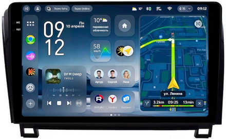 Магнитола для Toyota Tundra XK50 2007-2013, Sequoia XK60 2007-2022 - Teyes CC4-PRO монитор 10.36" 2K QLED на Android 13, Snapdragon 778G, ИИ, CarPlay, DSP, 4G SIM-слот