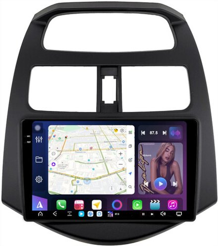 Магнитола для Chevrolet Spark M300 2009-2025+, Ravon R2 - FarCar GX3039M монитор 9.5" 2K QLED на Android 13, TS20, 8+256Гб, CarPlay, 4G SIM-слот