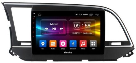 Магнитола для Hyundai Elantra 2016-2018 - Kuberg OL-9708 QLed, Android 12, TS10, CarPlay, 4G SIM-слот