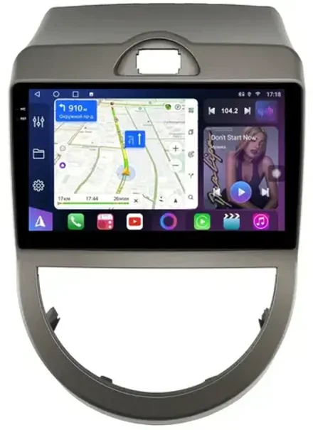 Магнитола для KIA Soul 1 2008-2011 - FarCar BM3061M монитор 9.5" QLED на Android 14, TS10, 4+32Гб, CarPlay, 4G SIM-слот