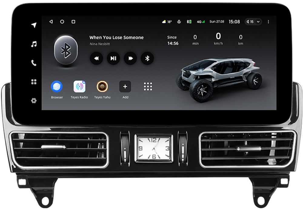 Магнитола для Mercedes-Benz ML (W166) 2011-2015 NTG 4.5 - Teyes LUX ONE монитор 12.3", Android 10, 6Гб+128Гб, CarPlay, 4G SIM-слот