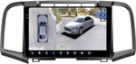 Магнитола для Toyota Venza GV10 2008-2016 (без JBL) - FarCar BX3047M-360 монитор 9.5" 2K QLED на Android 13, 6Гб+128Гб, CarPlay, 4G SIM-слот, 4 камеры в комплекте