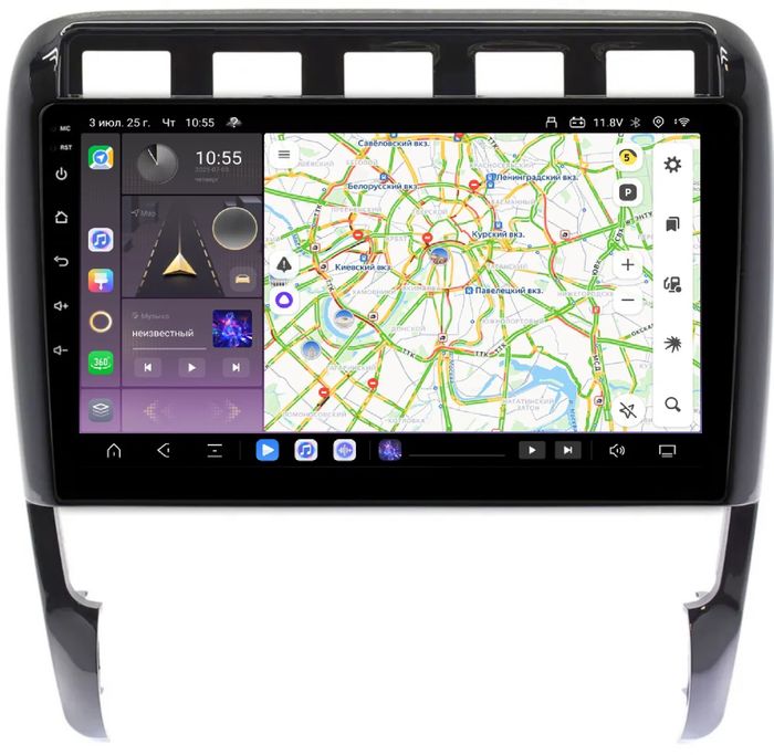 Магнитола для Porsche Cayenne 2002-2010 - Kuberg QLed, Android 13, TS20, CarPlay, SIM-слот