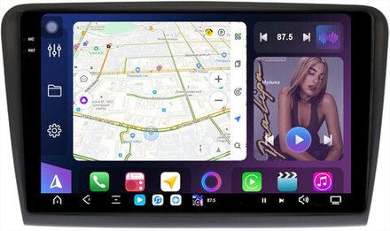 Магнитола для Skoda Superb B6 2008-2014 - FarCar XXL306M монитор 10.36" 2K QLED на Android 14, TS20, 8+256Гб, CarPlay, 4G SIM-слот