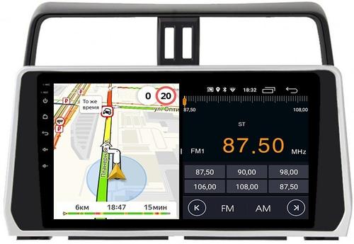Магнитола для Toyota Land Cruiser Prado 150 2017-2023 - Parafar PF348LUX2FHD на Android 13, 8-ядер, 2Гб+32Гб, CarPlay, 4G SIM-слот